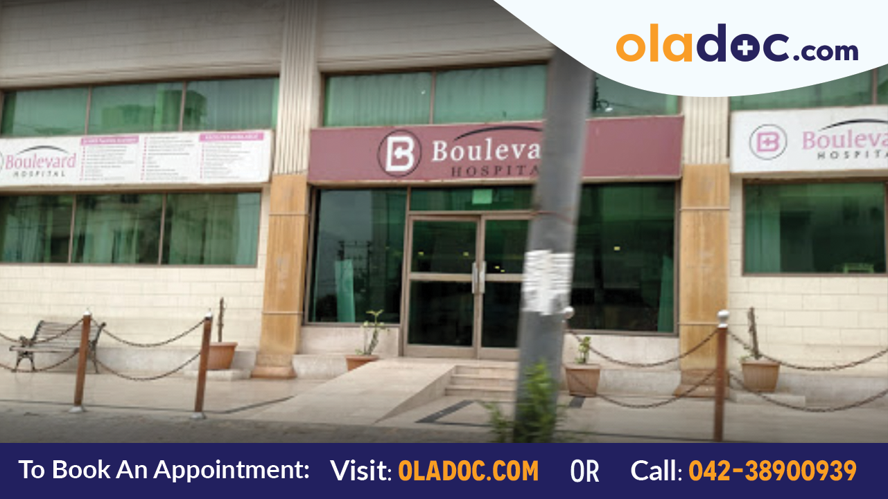 Main Entrance of Boulevard Hospital Karachi